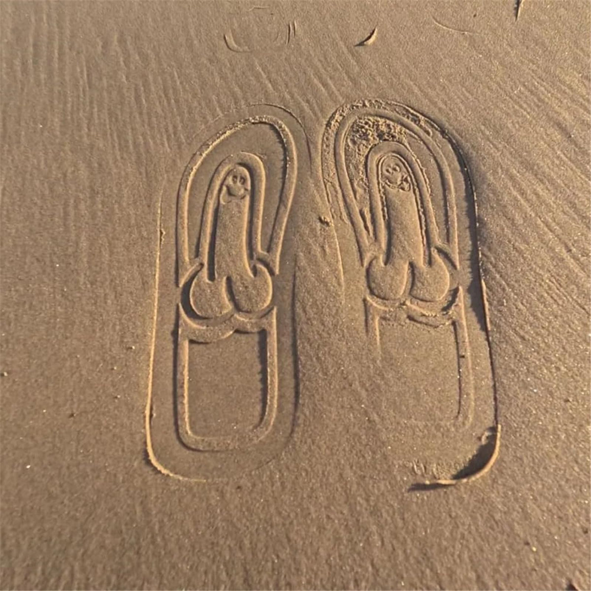 Hidden Penis Flops,Quick-Dry Flip-Flop Slides,Funny Slides Comfort Outdoor Athletic Thong Sandal Slippers - Tophatter Daily Deals