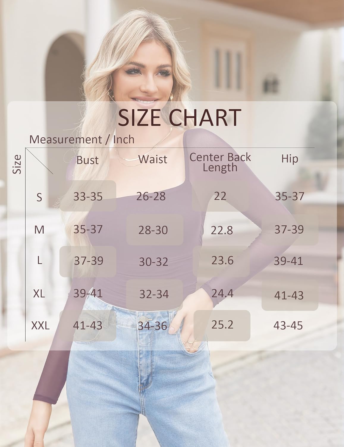 Square Neck Mesh Long Sleeve Bodysuit Shapewear Shaperwear-bodysuit - Tophatter Daily Deals
