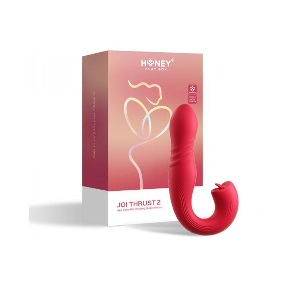 Honey Play Box Joi Thrust 2 App-controlled Thrusting Vibrator & Clit Licker - Tophatter Daily Deals
