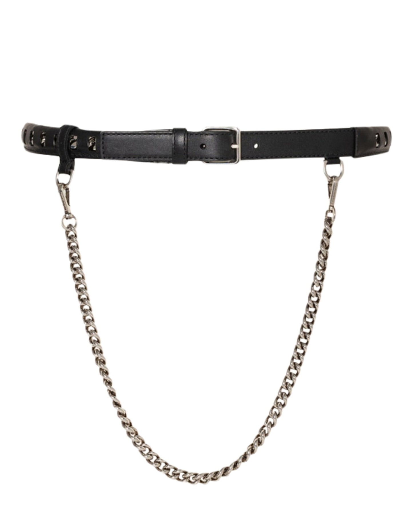 Alexander McQueen Inserted Chain Belt Black Belts - Tophatter Daily Deals