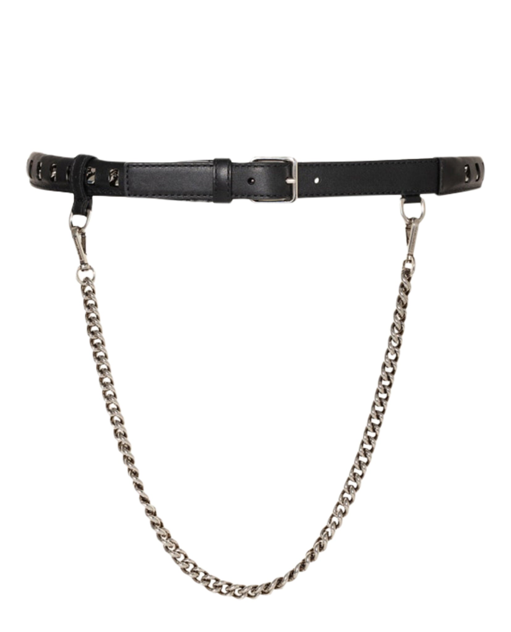 Alexander McQueen Inserted Chain Belt Black Belts - Tophatter Daily Deals