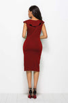 Ruched Ruffled Cap Sleeve Dress Cocktail Dresses - Tophatter Daily Deals