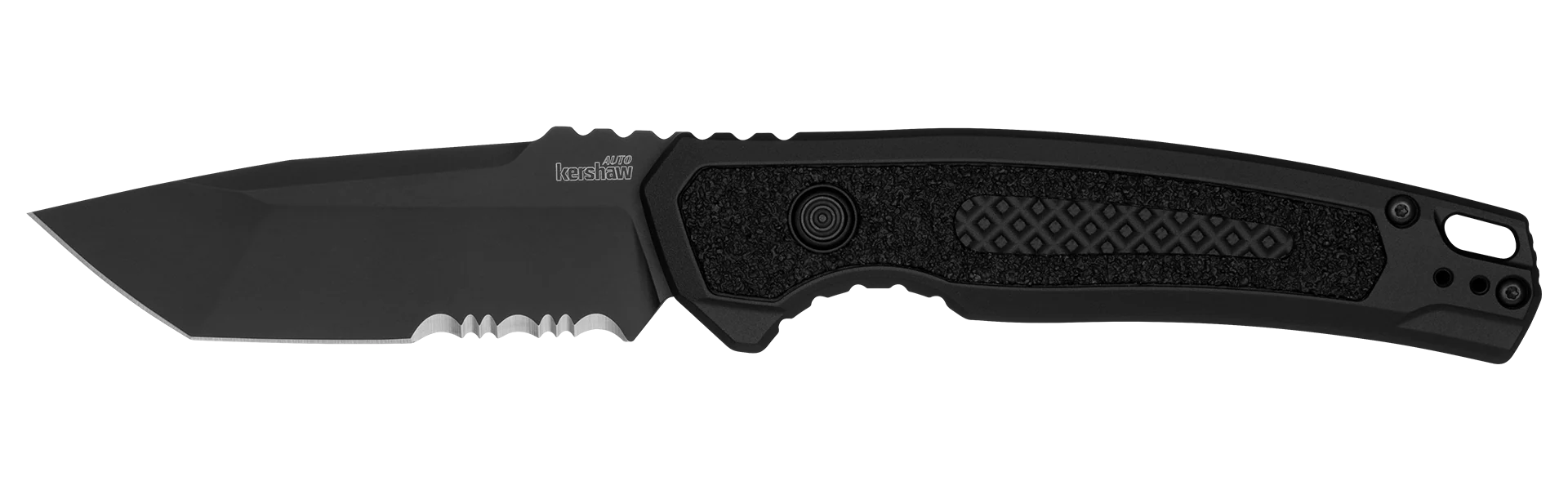 Kershaw Launch 16 - Automatic - Aluminum Handle with TracTec Inlay - CPM-M4 Steel - 7105 Automatic Knives - Tophatter Daily Deals