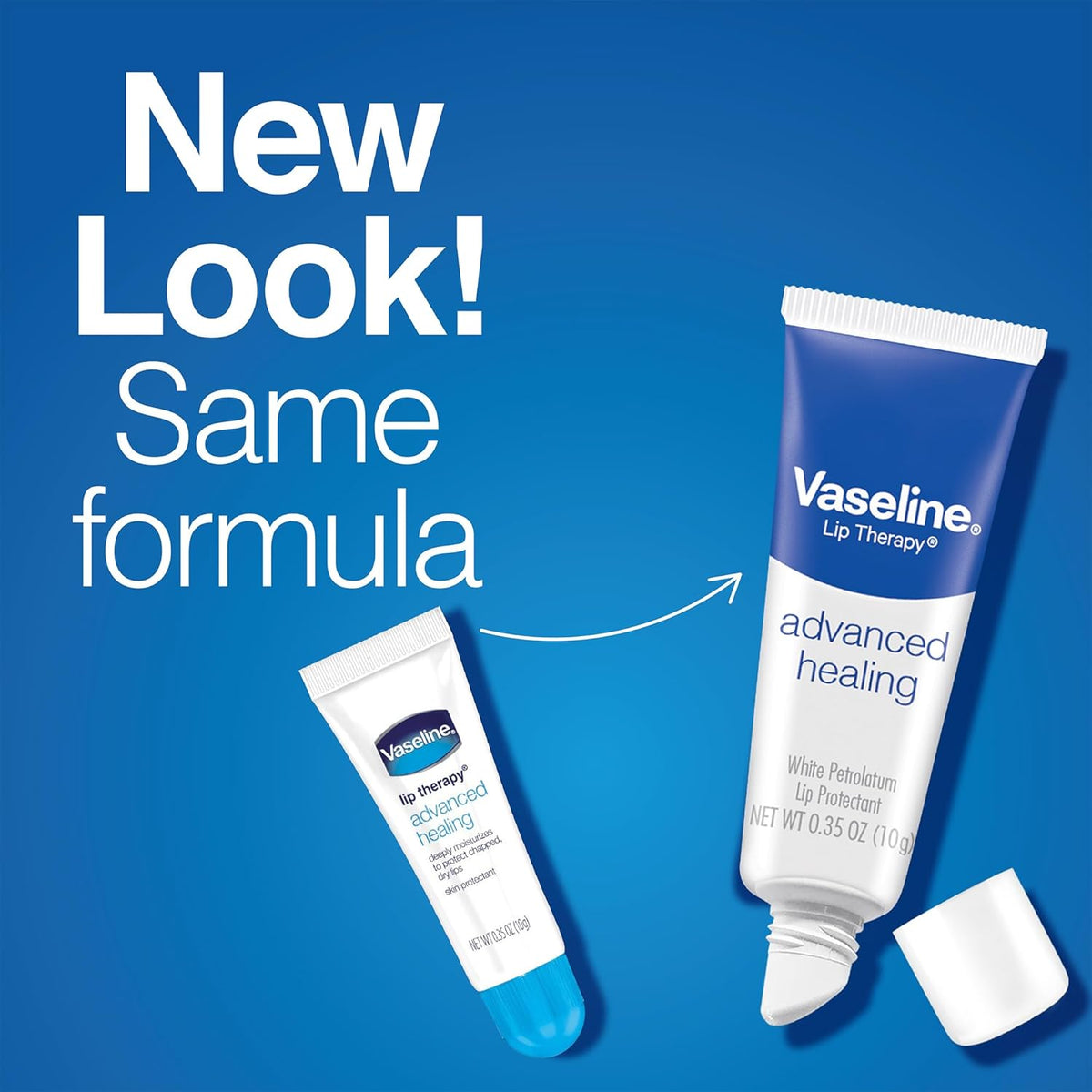 Vaseline Lip Therapy Advanced Healing Lip Balm Tube 3-Pack – White Petroleum Lip Protectant, 0.35 Oz Ea Beauty & Personal Care - Tophatter Daily Deals