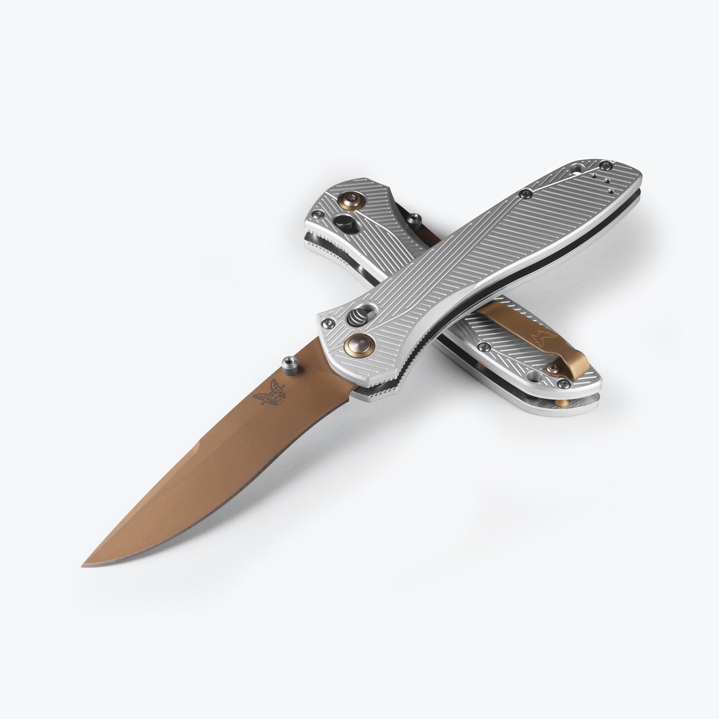 Benchmade Seven Ten 710FE-24 - CPM-S90V Blade - Gray Aluminum Handle Knives - Tophatter Daily Deals