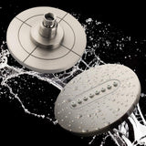 Bright Showers 6.3" 2-Spray Rainfall Shower Head with Adjustable Angles Home Improvement - Tophatter Daily Deals