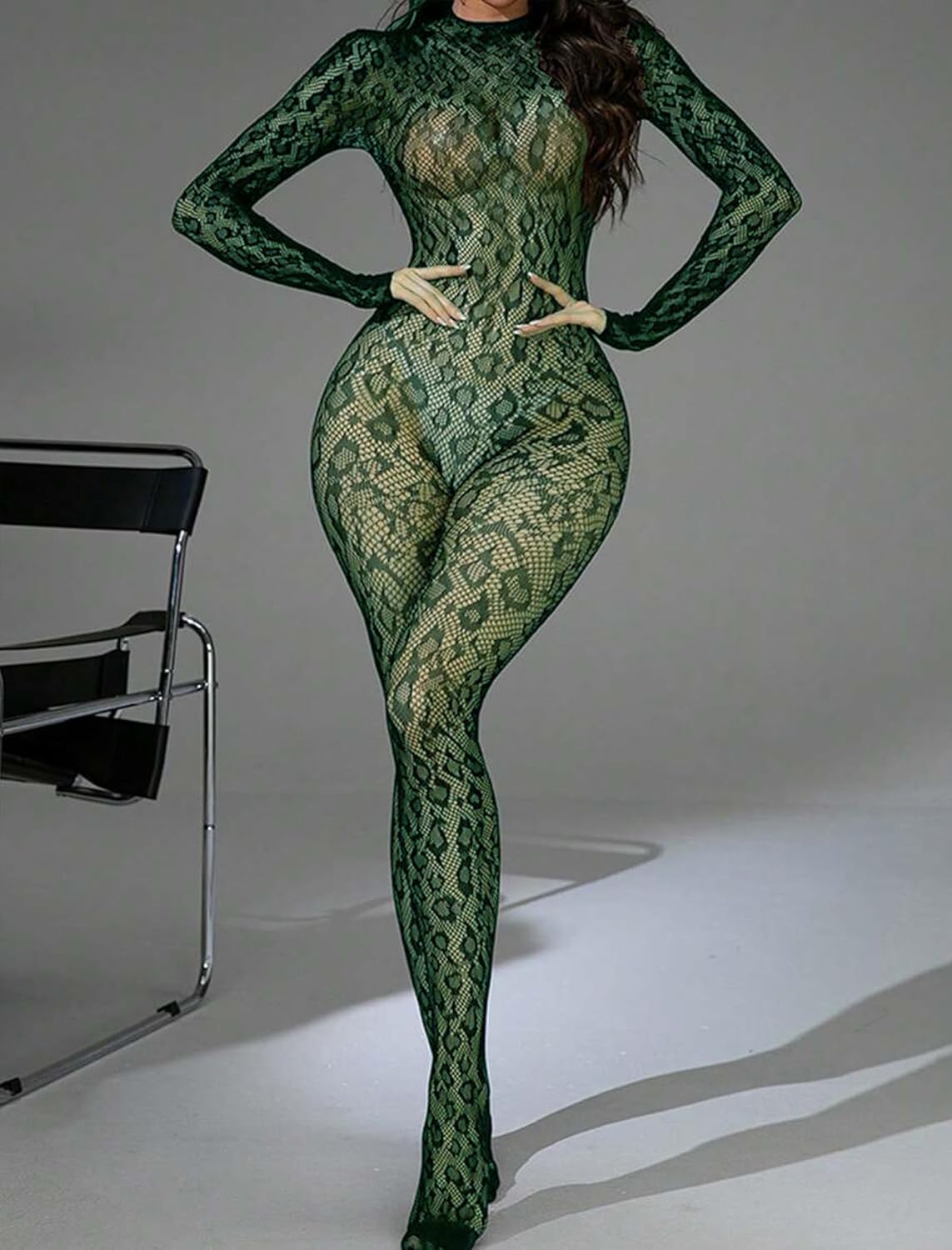 Fishnet Bodysuit Mesh Rave Lingerie Lingeries-Bodysuits - Tophatter Daily Deals