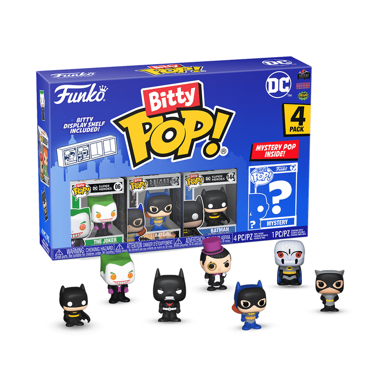 DC Comics – Batman, Batgirl & The Joker Bitty Pop! 4-Pack Pop! Vinyl Figure - Tophatter Daily Deals