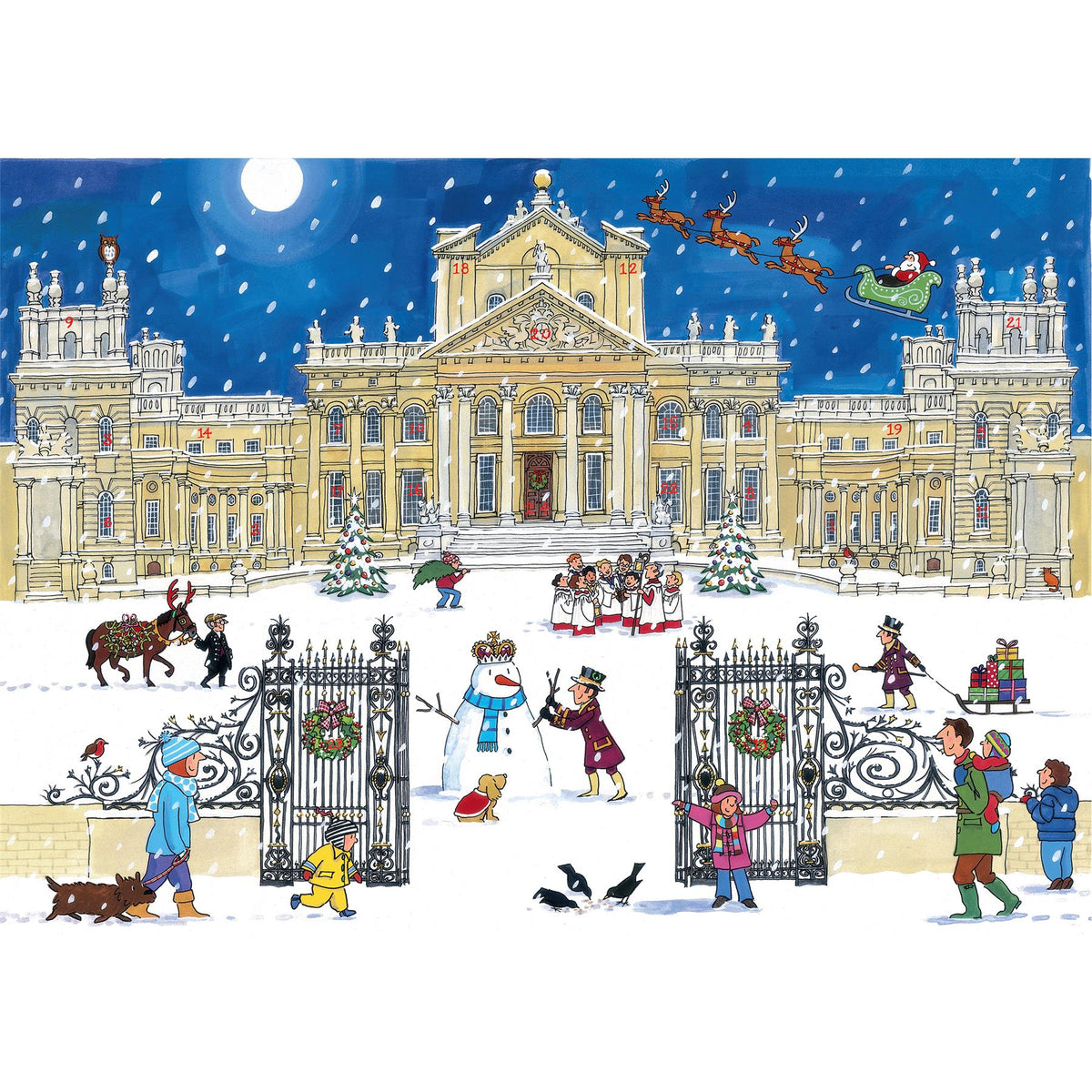 Alison Gardiner Traditional Card Advent Calendar Large - Christmas at the Palace Advent Calendar - Tophatter Daily Deals