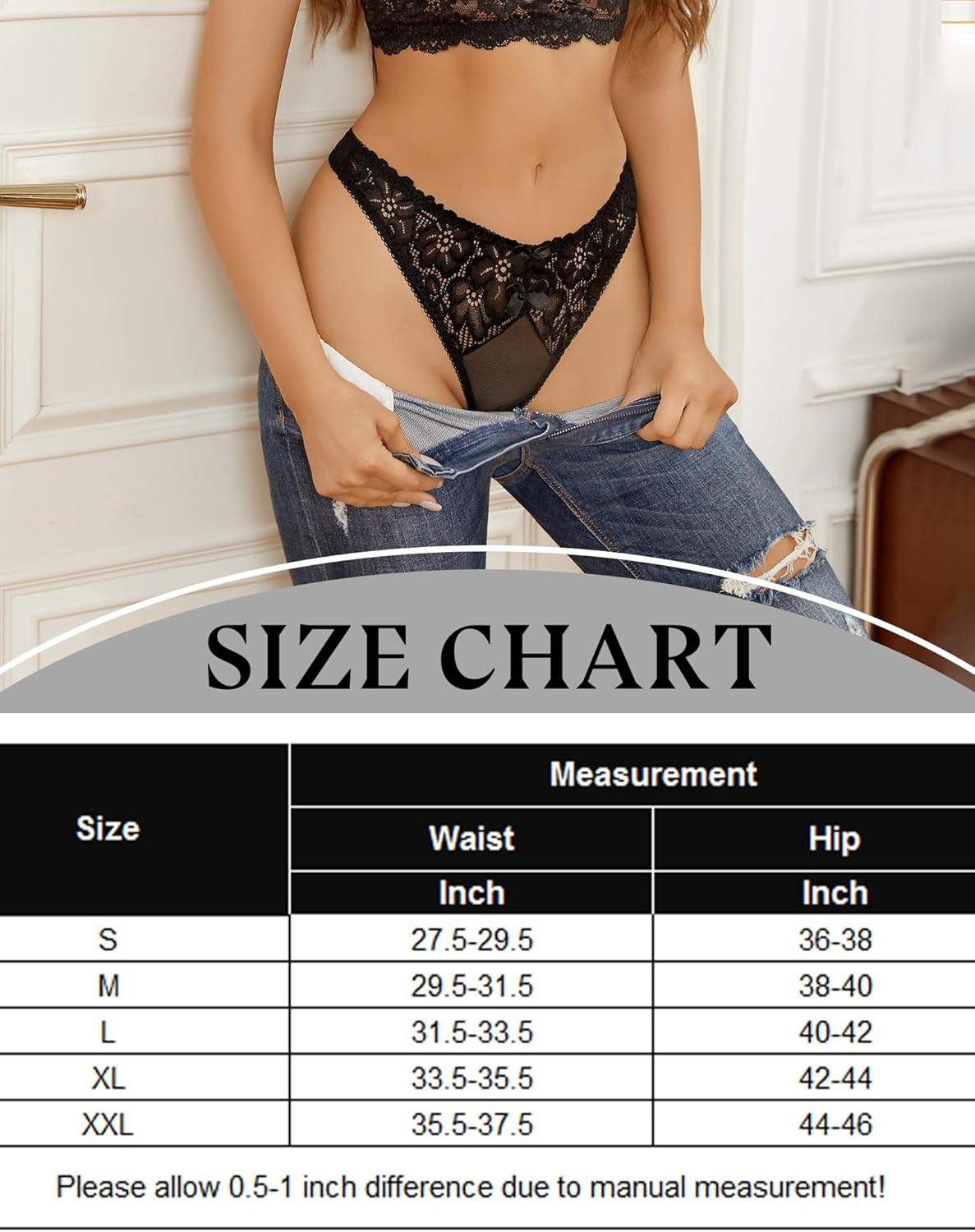 Mesh Lace Thongs Low Waist Panties Lingeries-panties - Tophatter Daily Deals