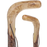 Natural Sumac Root Cane: Earth-Inspired, Rustic Design Natural Wood Hiking Staffs - Tophatter Daily Deals