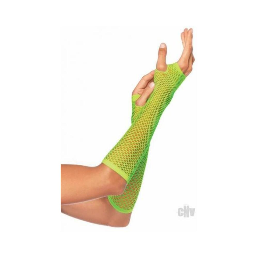 Triangle Net Fingerless Gloves Os Grn - Tophatter Daily Deals