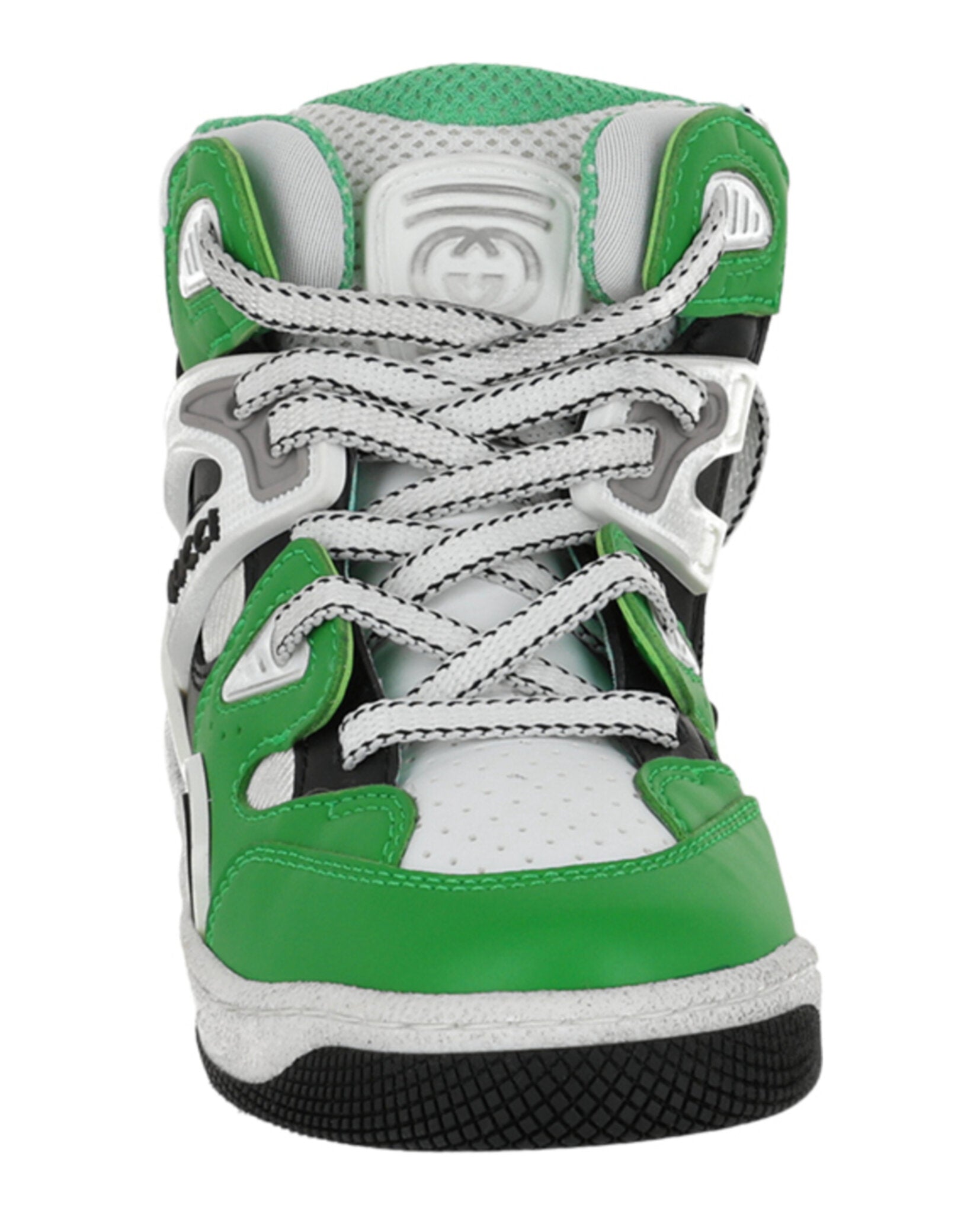 Gucci Basket Leather High-Top Sneakers Footwear - Tophatter Daily Deals