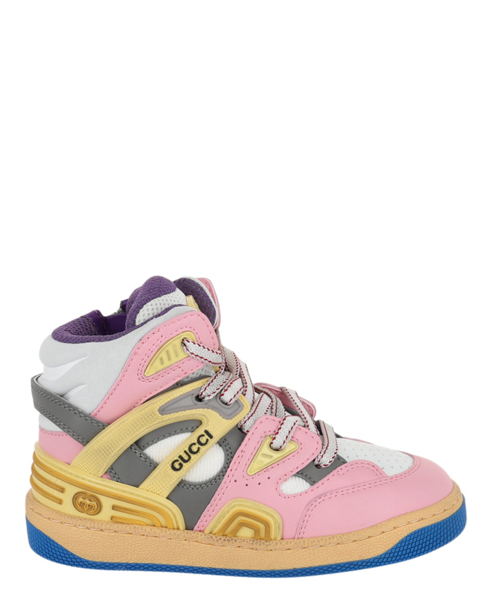 Gucci Colorblock High-Top Sneakers Multi Footwear - Tophatter Daily Deals
