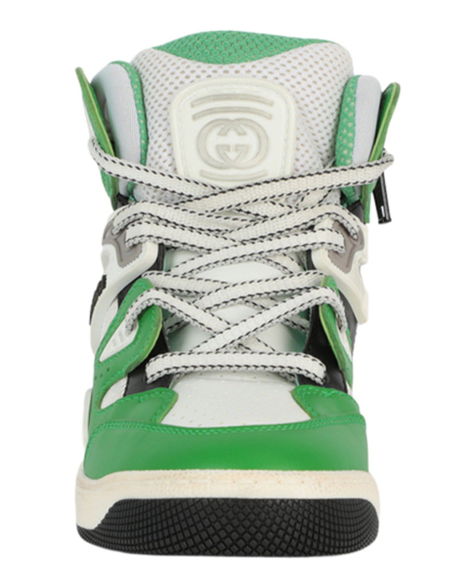 Gucci Basket Leather High-Top Sneakers Footwear - Tophatter Daily Deals