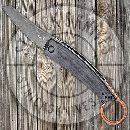 CRKT Ibi - Liner Lock Folding Knife - Black G-10 - D2 Steel Blade - 7150 Knives - Tophatter Daily Deals