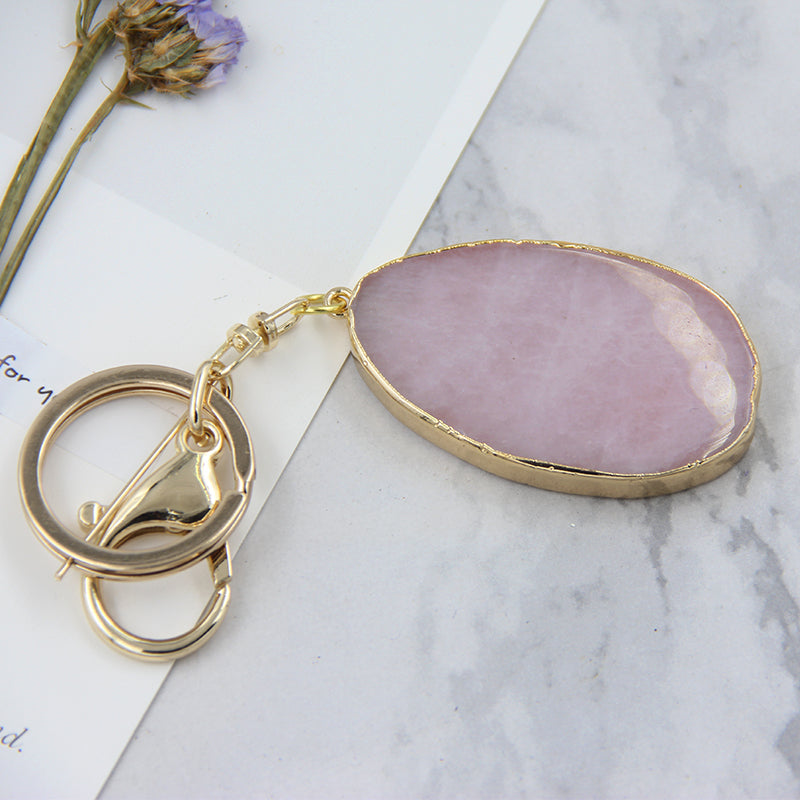 Agate Stone Wedding Brand Custom Pendant Pink 7 - Tophatter Daily Deals