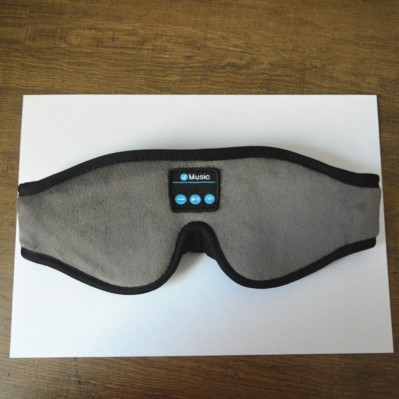 3D Eye Mask Bluetooth Sleep Comfortable Music Bluetooth Headset 0 - Tophatter Daily Deals