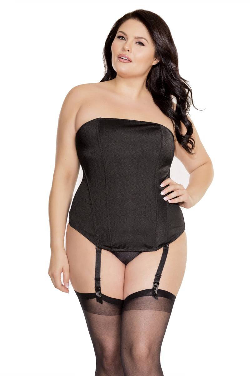 Coquette - 7169 - Corset Black Lingerie - Tophatter Daily Deals