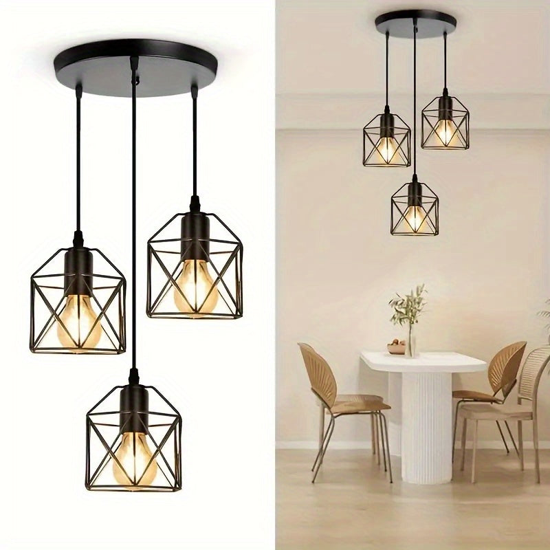 3-Light Industrial Ceiling Light Ceiling Lights - Tophatter Daily Deals