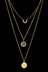 Triple-Layered Stainless Steel Necklace Necklaces - Tophatter Daily Deals