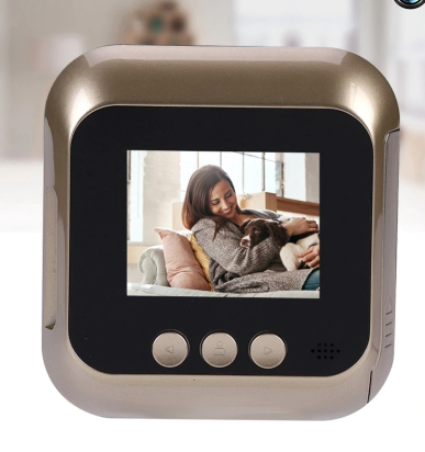 2.4 Inch Security Smart Doorbell Peephole Camera Electronic Cat Eye default 0 - Tophatter Daily Deals
