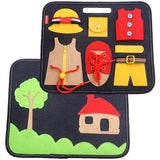Baby learning dressing buckle zipper learning board 6 style 0 - Tophatter Daily Deals