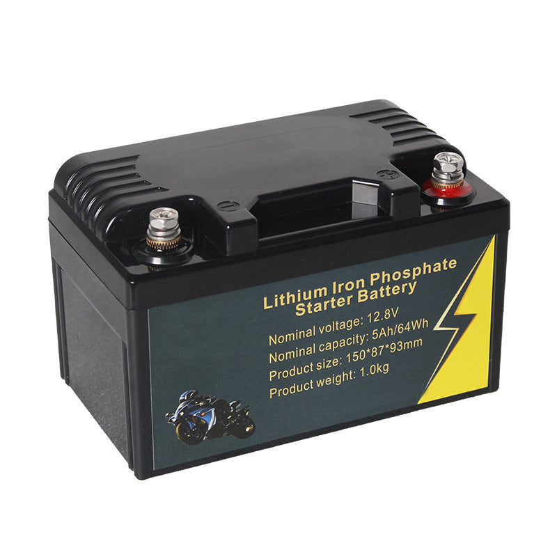 12V100ah Lithium Iron Phosphate Battery Black 64W 5000mAh 0 - Tophatter Daily Deals