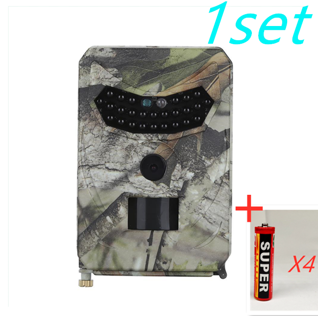 1080P Trail Camera Hunting Game Camera Outdoor Wildlife Scouting Camera PIR Sensor Infrared Night Vision Green With 4pcs battery 0 - Tophatter Daily Deals