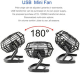 USB Powered Personal 5-Inch Desk Fan Household Appliances - Tophatter Daily Deals