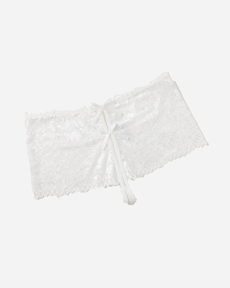 Lace Underwear High Waist Panty White Lingeries-panties - Tophatter Daily Deals