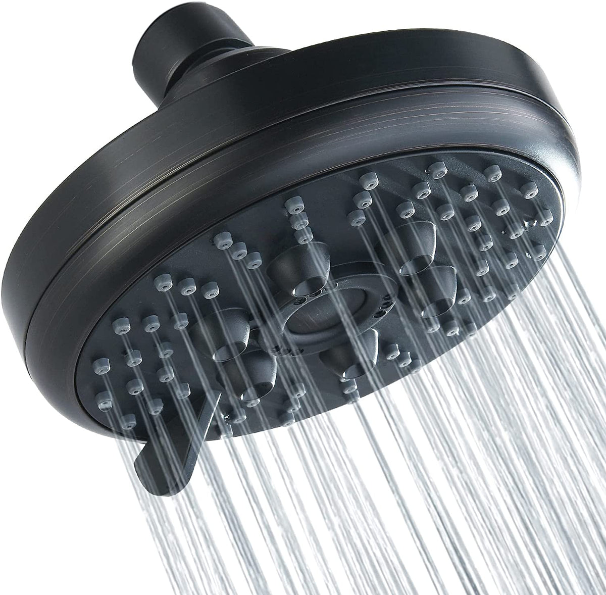 3 Spray Fixed Rainfall Shower Head with Adjustable Metal Swivel Ball Joint Oil-Rubbed Bronze Home Improvement - Tophatter Daily Deals
