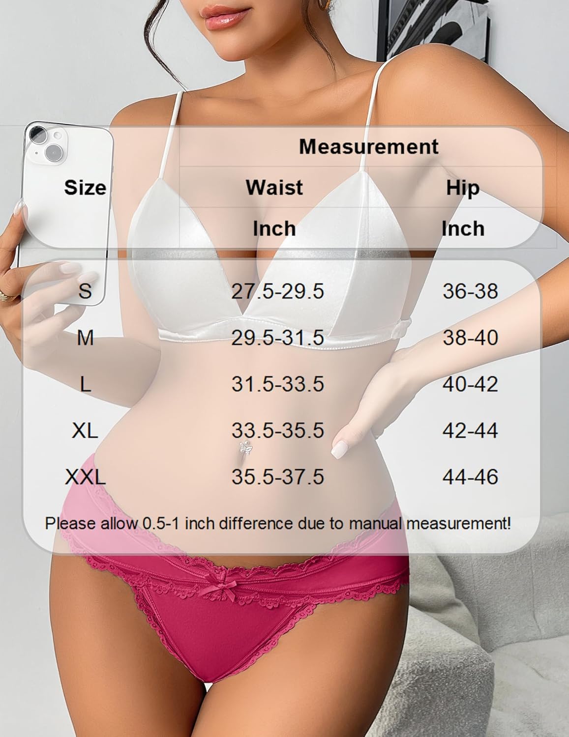 Cotton Panties Lace Stretch Hipster Lingeries-panties - Tophatter Daily Deals