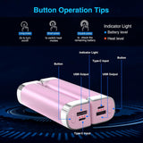 2 Packs Split-Magnetic Electric Reusable Handwarmer, 10000mAh & 360° Heating MAX 15 Hrs Warmth & 3 Levels Temp Portable USB Power Bank Health & Wellness - Tophatter Daily Deals