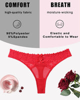 Mesh Lace Thongs Low Waist Panties Lingeries-panties - Tophatter Daily Deals