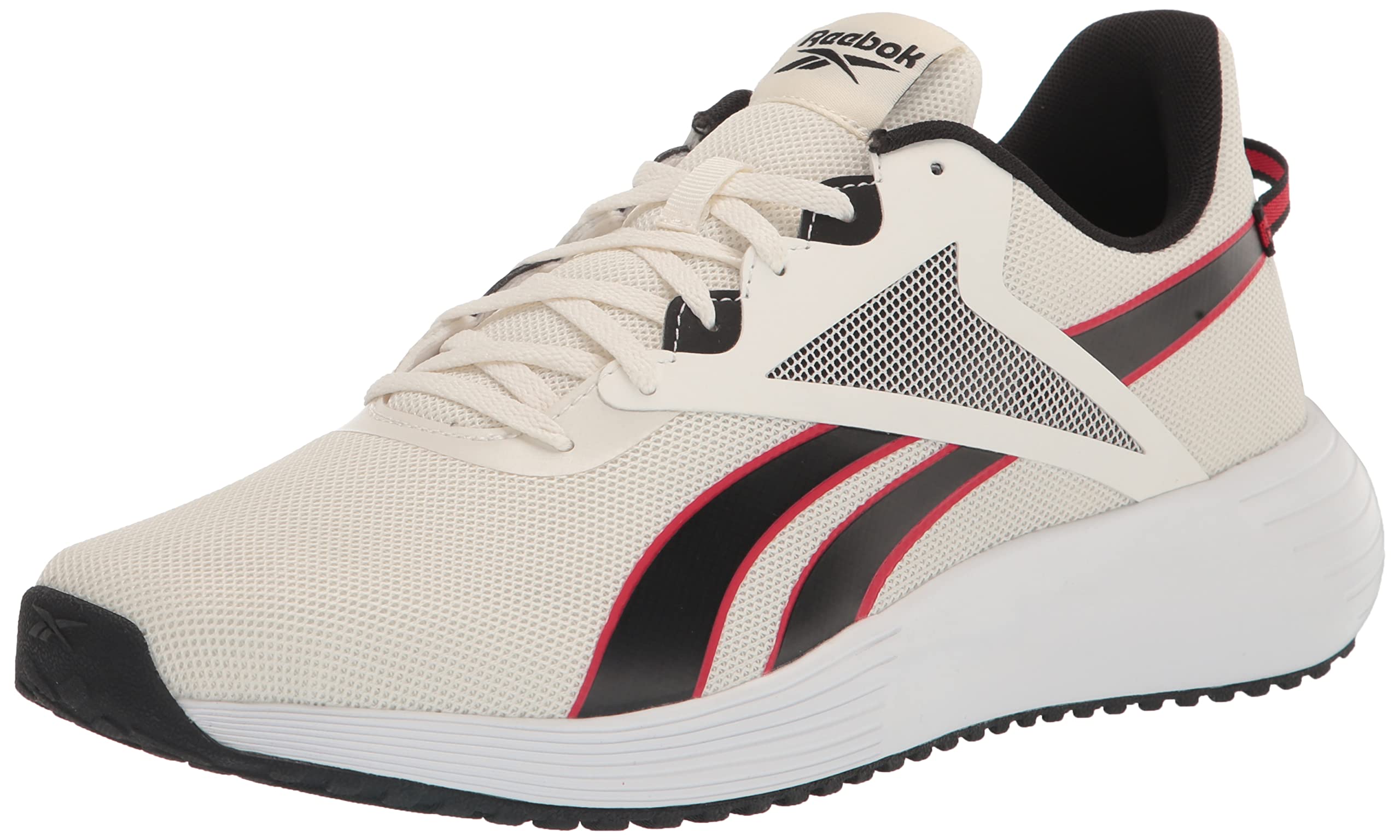 Reebok Men's Lite Plus 3 Shoes - Chalk/Cblack/Vecred Chalk Cblack Vecred 7.5 Footwear - Tophatter Daily Deals