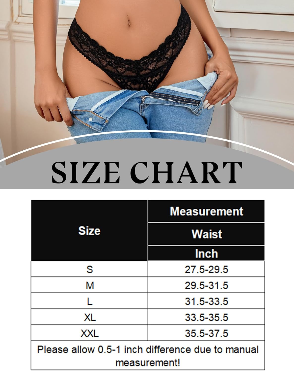 Lace Low Waist Brazilian Panties Lingeries-panties - Tophatter Daily Deals