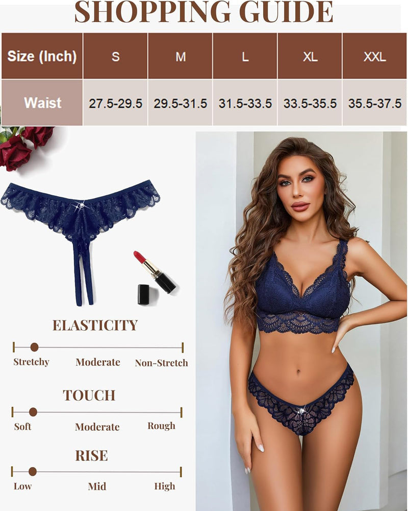 Lace Panties Criss Corss Thong Lingeries-panties - Tophatter Daily Deals