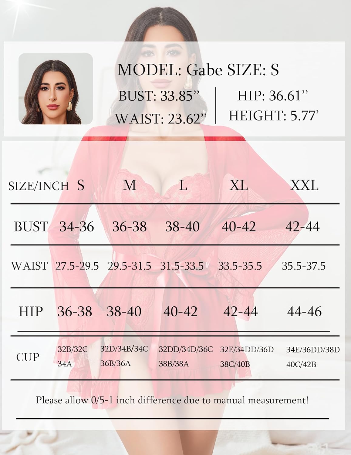 2 Piece Sheer Kimono Robe with Lace Teddy Lingeries-Bodysuits - Tophatter Daily Deals