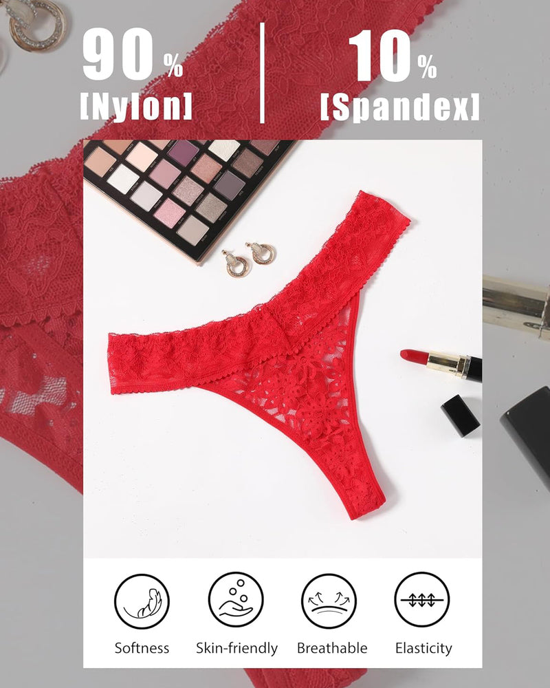 Lace Low Waist Brazilian Panties Lingeries-panties - Tophatter Daily Deals