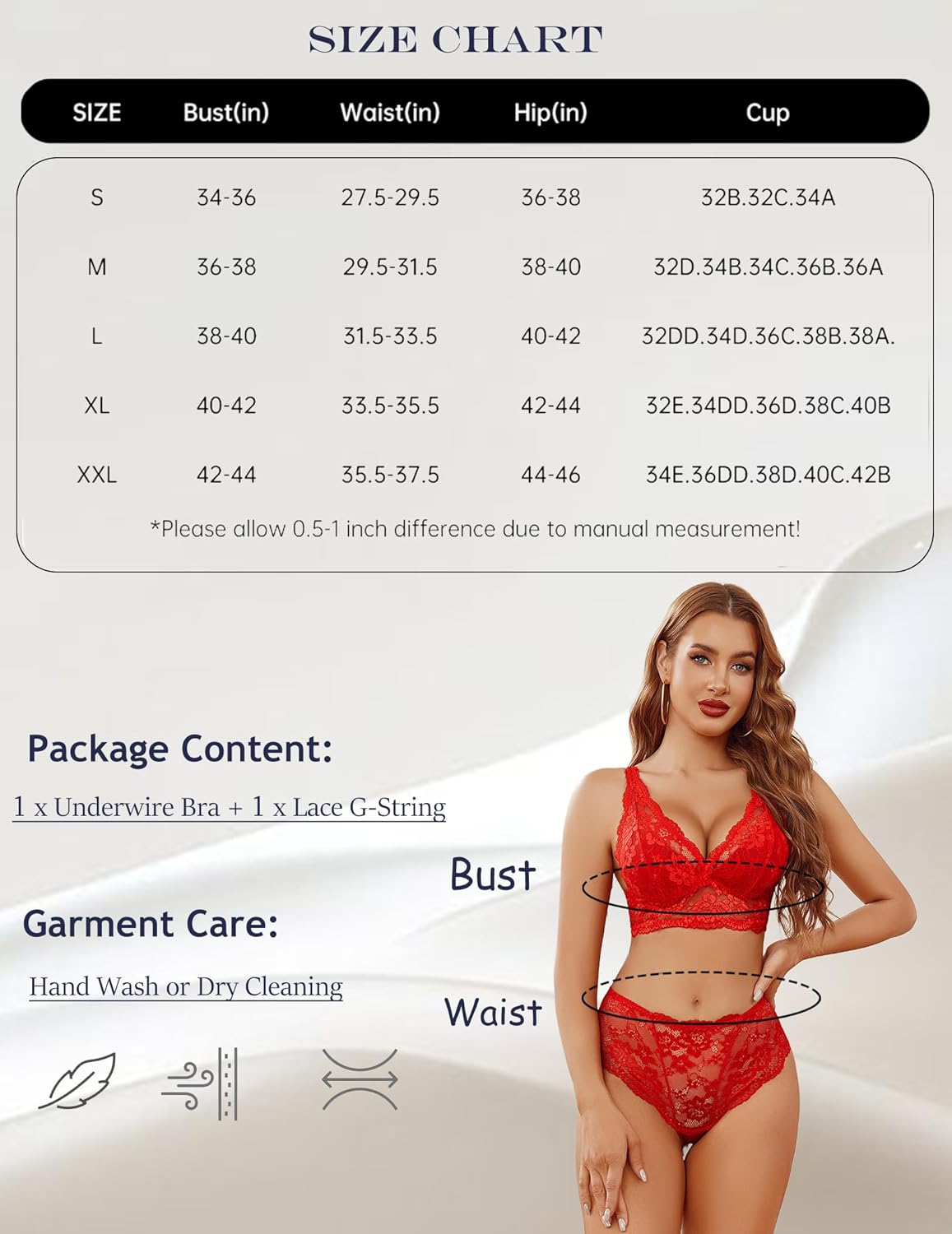 Lingerie Set Lace Bra and Panty Sets Lingerie Sets-Bra Sets - Tophatter Daily Deals