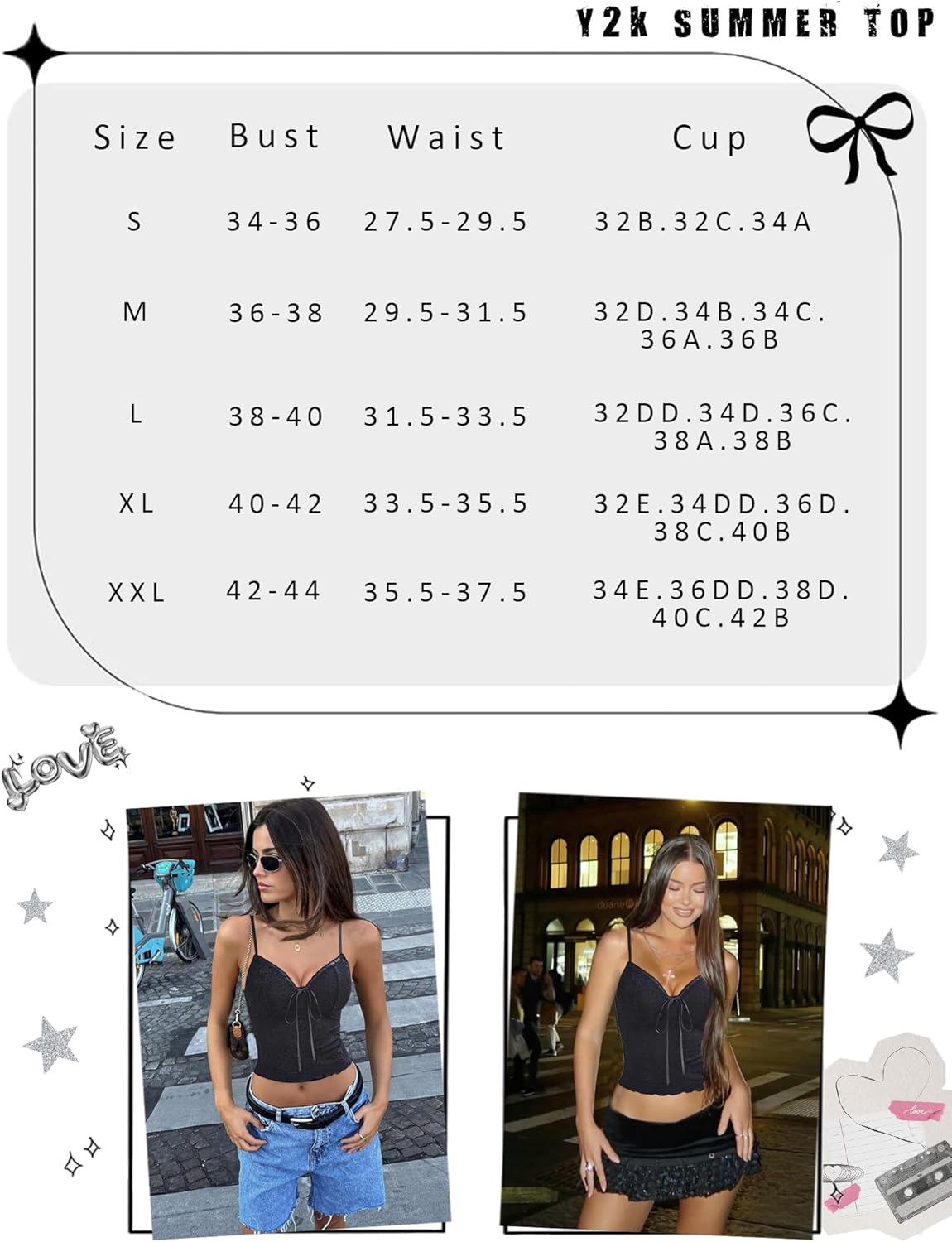 Tank Top Going Out Y2k Lace Tops Lingerie Sets-Bras - Tophatter Daily Deals