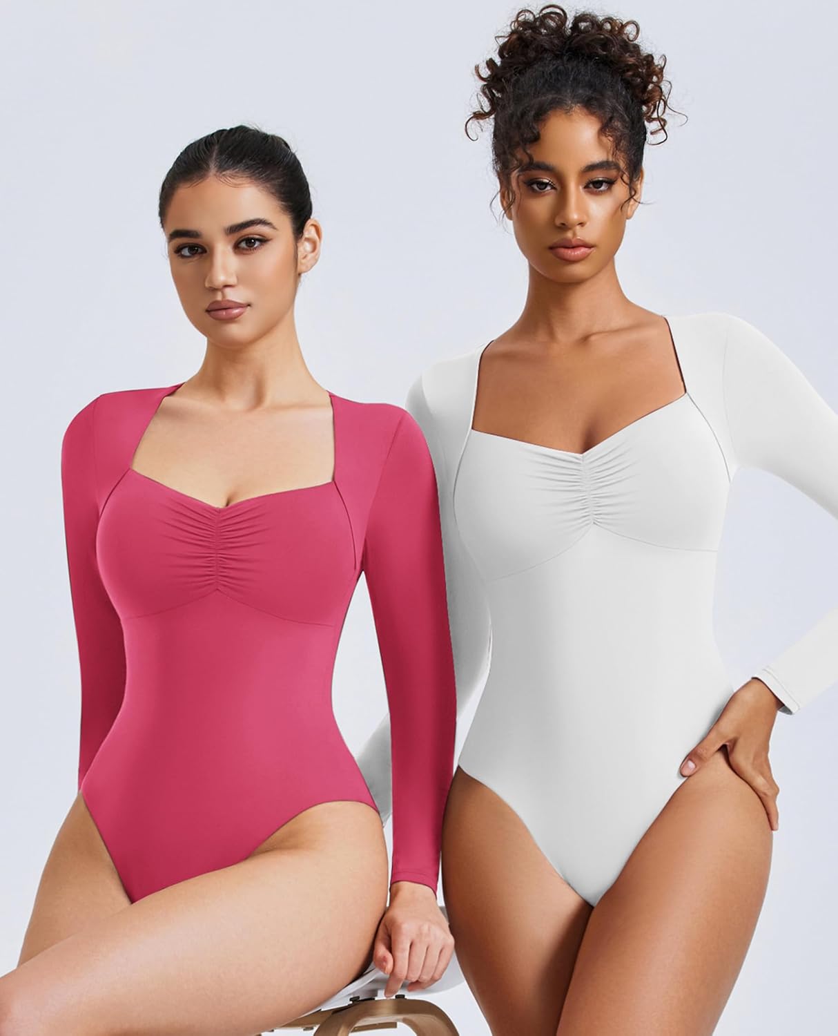 Sweetheart Neckline Bodysuit Tops Shaperwear-bodysuit - Tophatter Daily Deals
