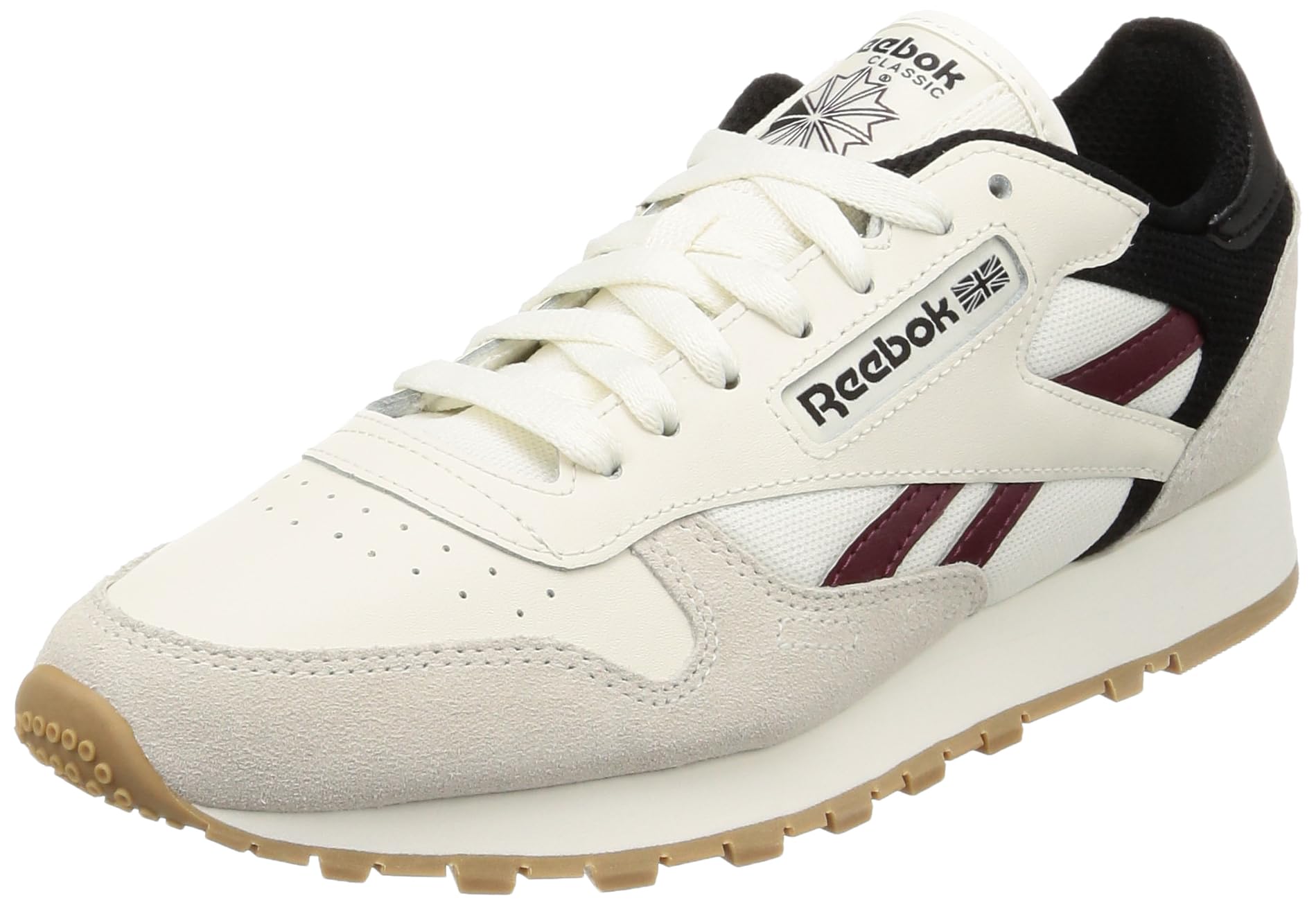 Reebok Men's Classic Leather Shoes - Chalk/Clamar/Cblack Chalk Clamar Cblack Footwear - Tophatter Daily Deals