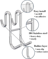 Rust-Resistant Door Mount Shower Hook – Strong Multifunctional Hanging Hook Home Improvement - Tophatter Daily Deals