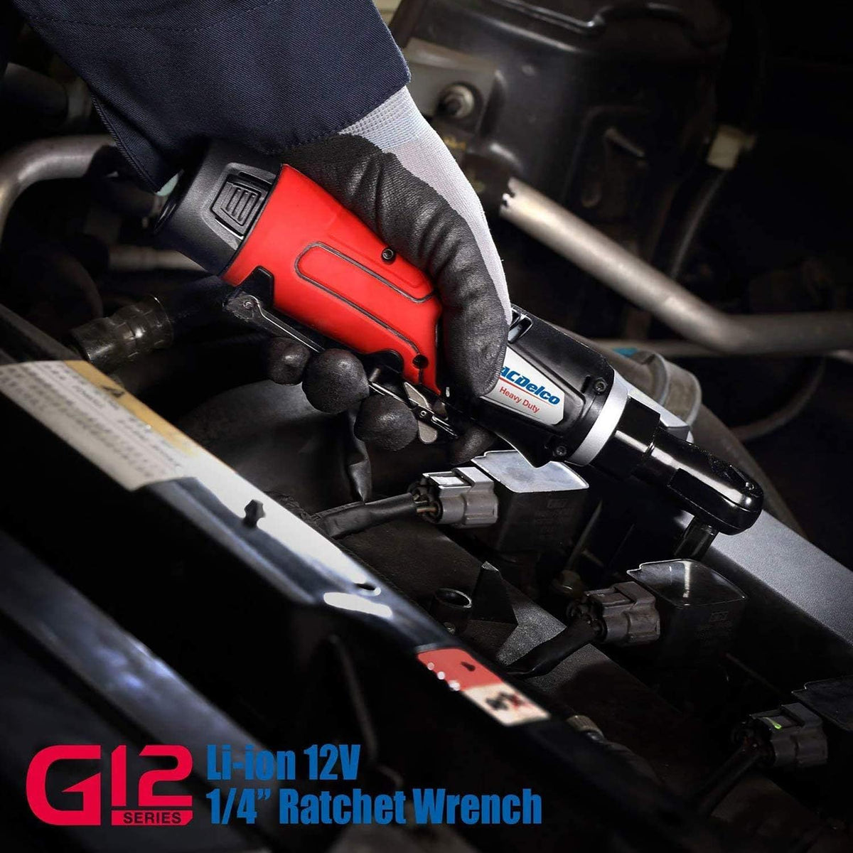 ACDelco ARW1209-K9 G12 Series 12V Lithium-Ion Battery And Charger Cordless 1/4” & 3/8” Ratchet Wrench Combo Tool Kit with Canvas Bag Home Improvement - Tophatter Daily Deals
