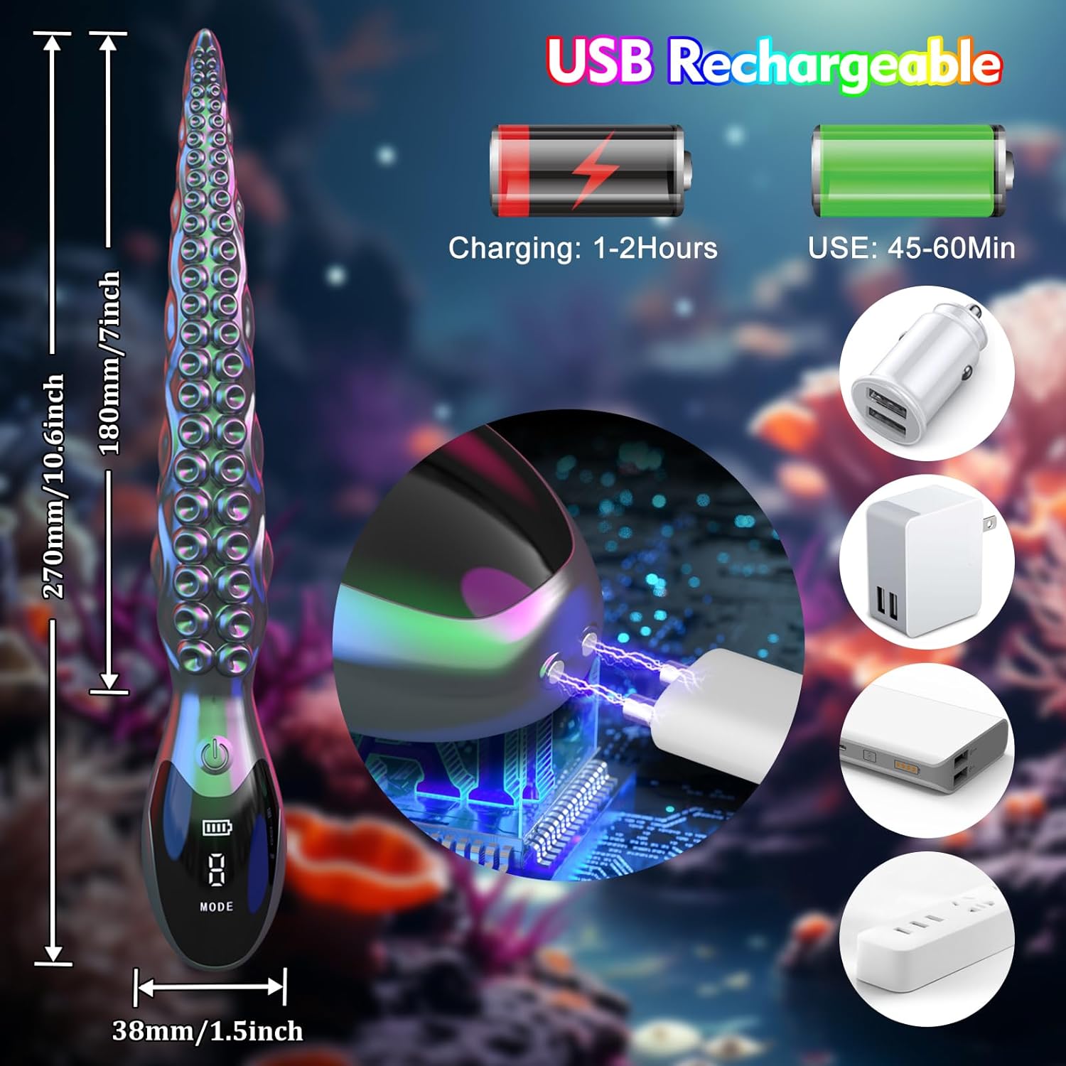 Acmejoy - Octopus Tentacle Clitoral Lifelike Monster Vibrating Dildos Dildos - Tophatter Daily Deals
