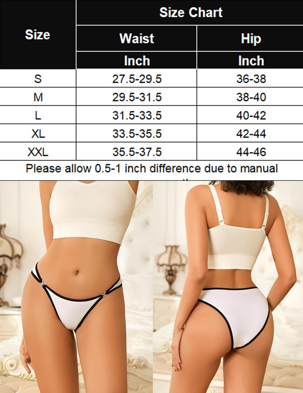 Cotton Panties Low Rise Hipster Lingeries-panties - Tophatter Daily Deals