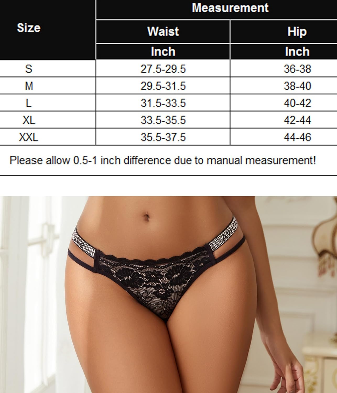 Cotton Panties Floral Lace Hipster Lingeries-panties - Tophatter Daily Deals