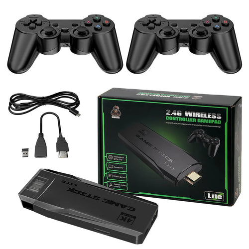 Newest 20000+ Games Retro Game Console Video Gaming: HDMI 4K Mini NES Classic Edition Game Stick Emulator with 2.4G Wireless Controllers, Plug and Play Video Games for TV